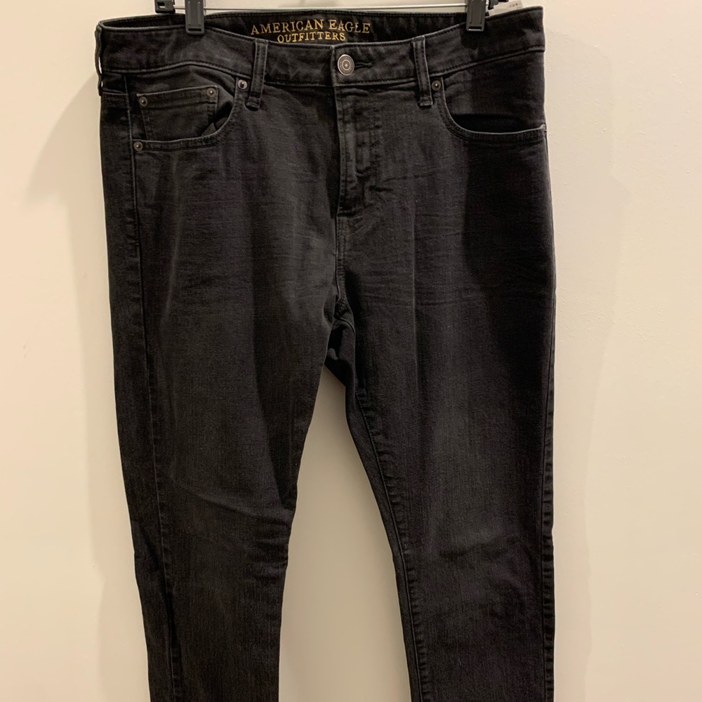 American Eagle Black Jeans Skinny Fit 36x32
